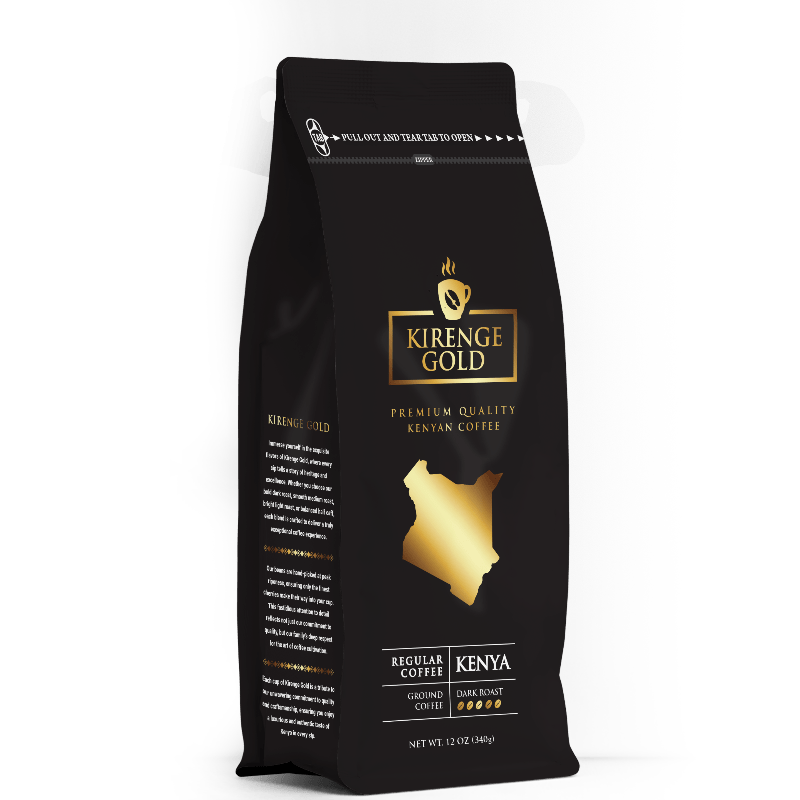 Kirenge Gold Dark Roast 12oz bag Kenyan coffee beans