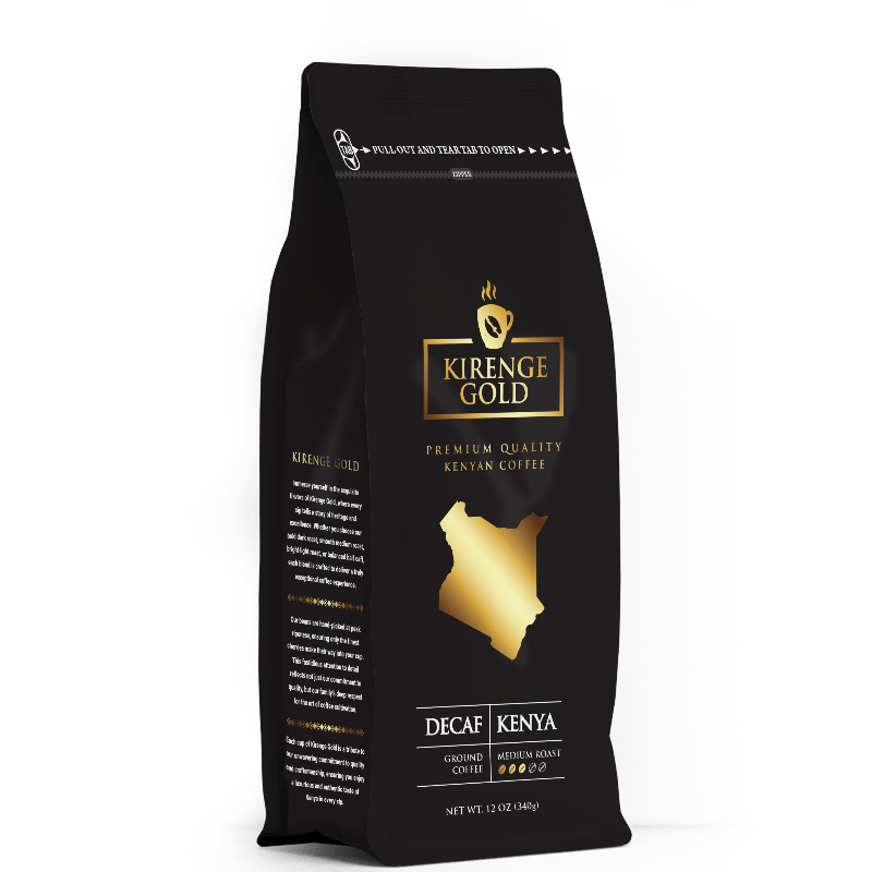 Kirenge Gold Decaf 12oz bag Kenyan coffee beans