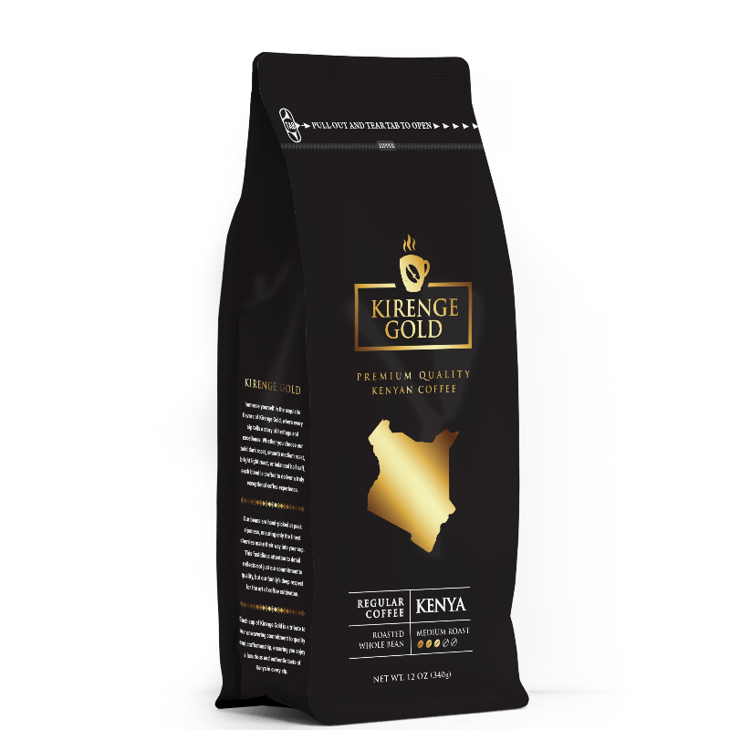Kirenge Gold Medium roast 12oz bag Kenyan coffee beans