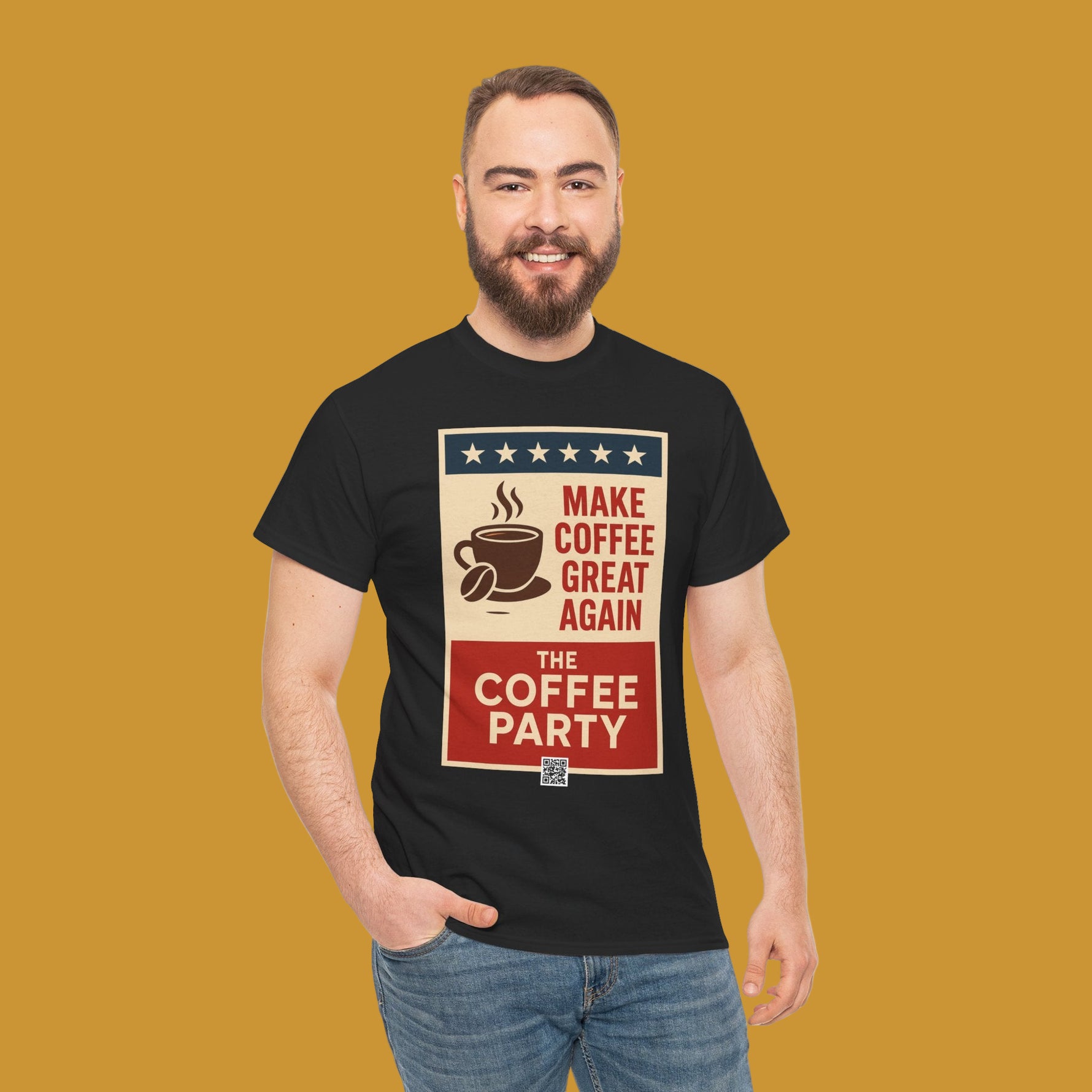 Coffee Party T-Shirt, Make Cofee Great Again, Coffee Lover Shirt, Casual Wear - Kirenge Gold LLC