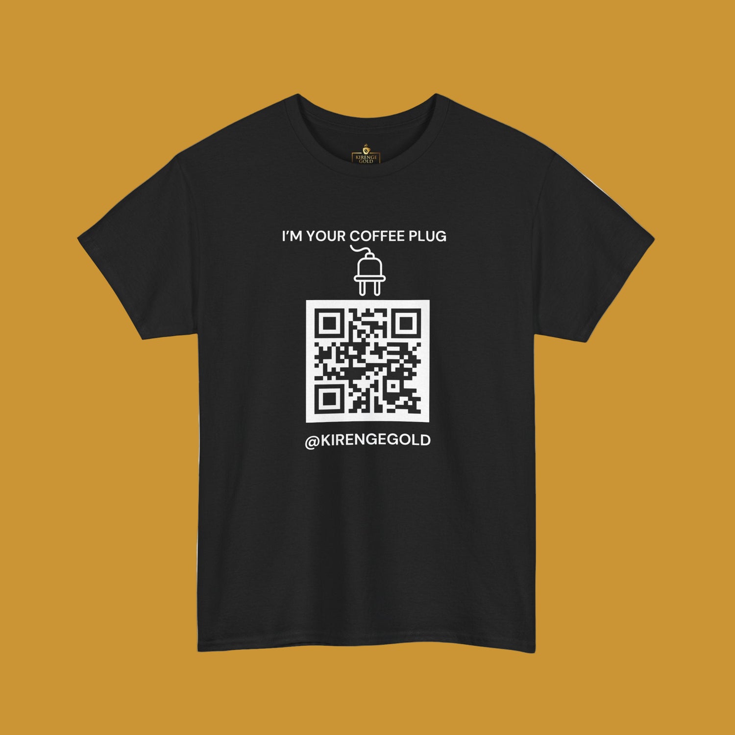 QR Code Unisex Heavy Cotton Tee, Casual Wear, Tech Enthusiast Shirt - Kirenge Gold LLC