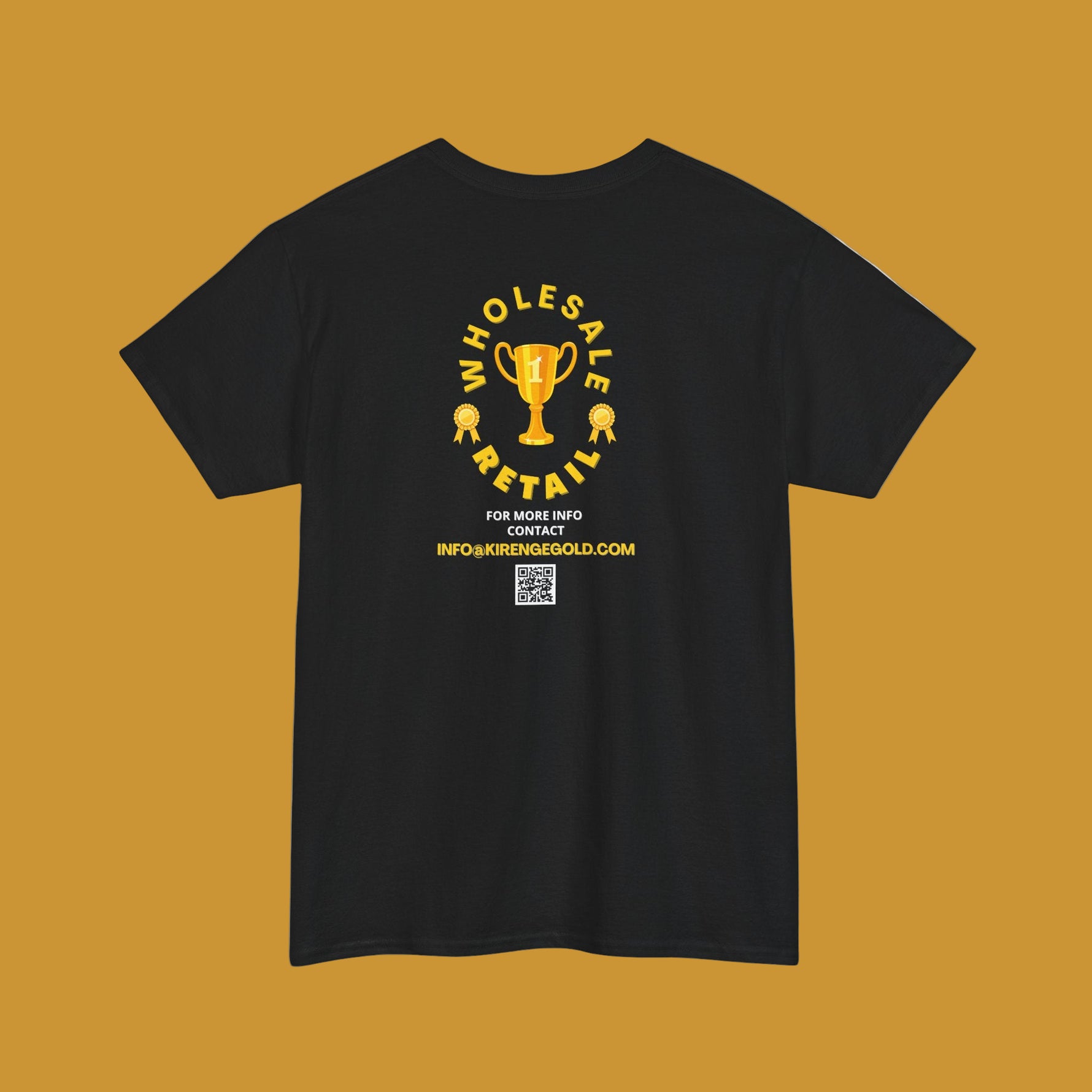 Kirenge Gold Unisex Tee - Celebrate Success, Trendy Cotton Shirt for Casual Wear - Kirenge Gold LLC