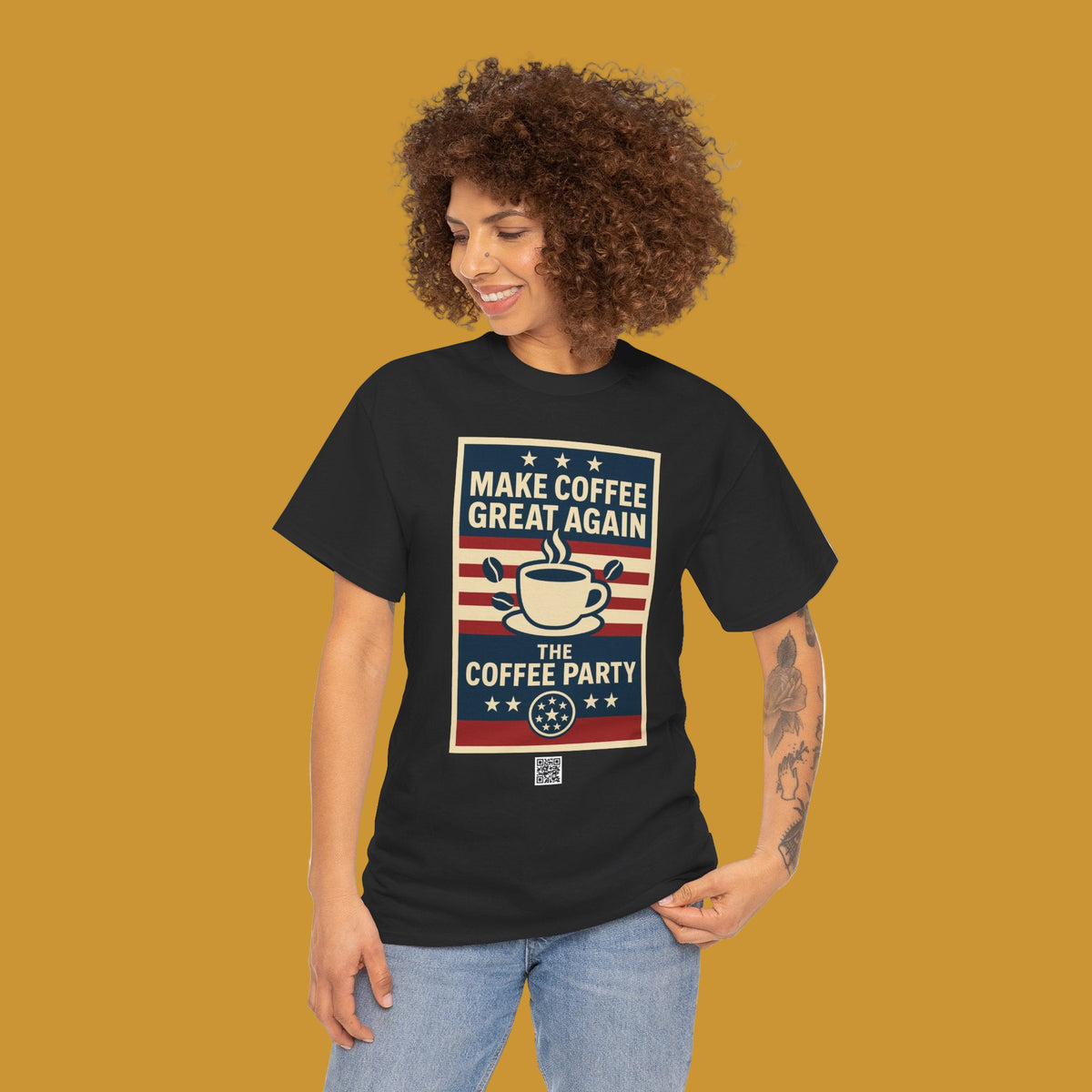 Coffee Party Tee, Unisex Cotton T-Shirt, Funny Coffee Lover Shirt, Gift for Baristas, Perfect for Coffee Enthusiasts - Kirenge Gold LLC