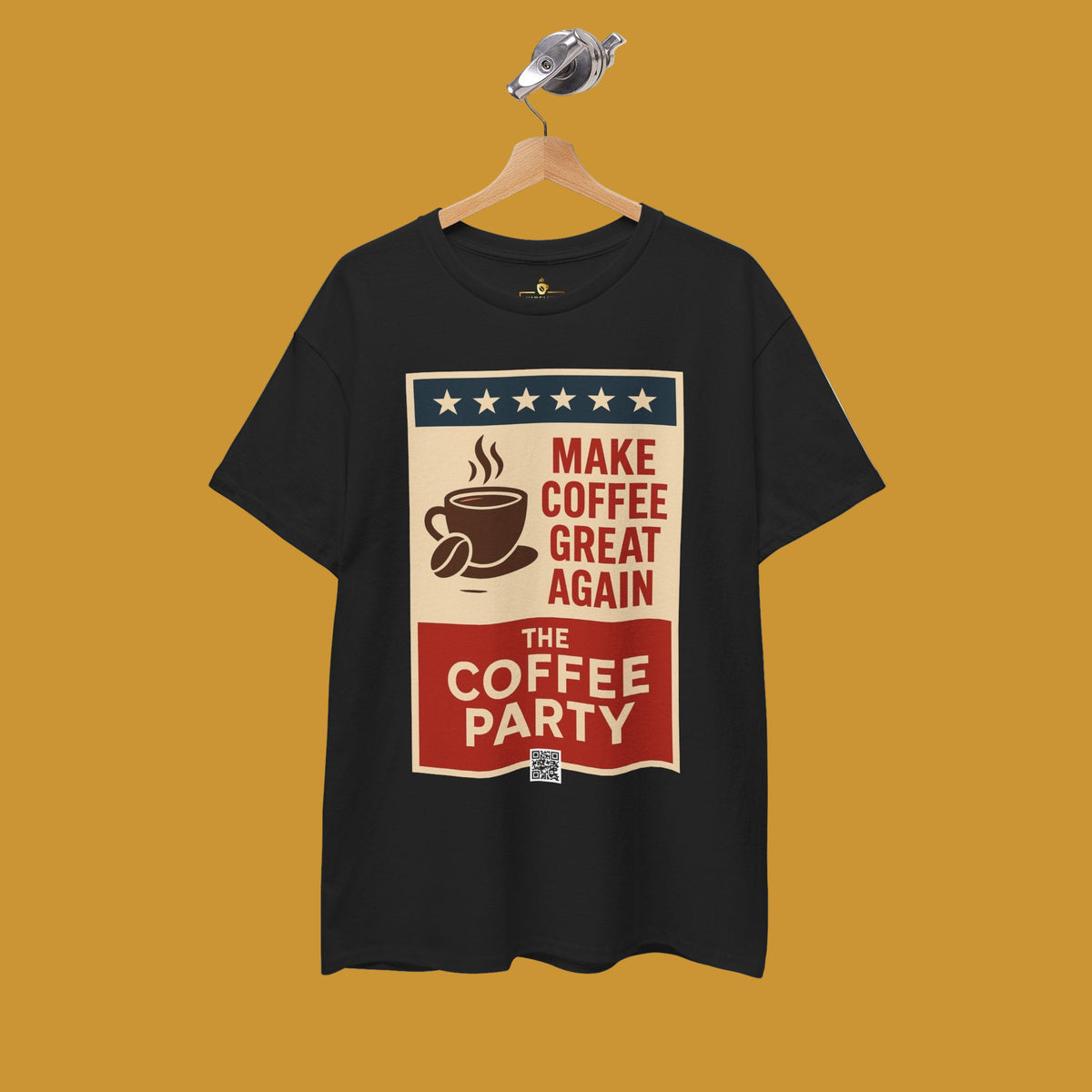 Coffee Party T-Shirt, Make Cofee Great Again, Coffee Lover Shirt, Casual Wear - Kirenge Gold LLC