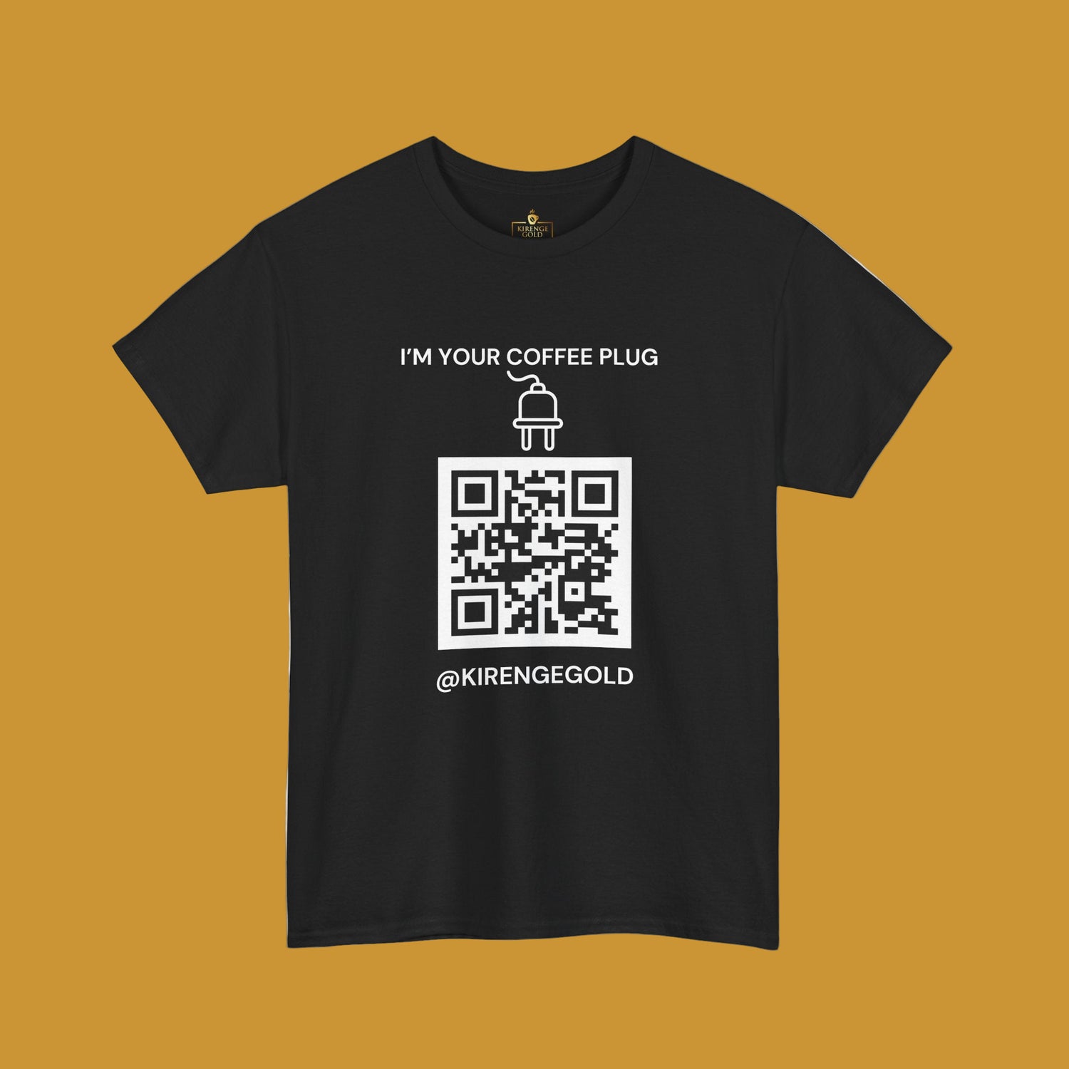 QR Code Unisex Heavy Cotton Tee, Casual Wear, Tech Enthusiast Shirt - Kirenge Gold LLC