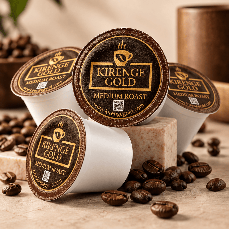 Medium Roast Coffee Pods | Keurig® Compatible - Kirenge Gold LLC