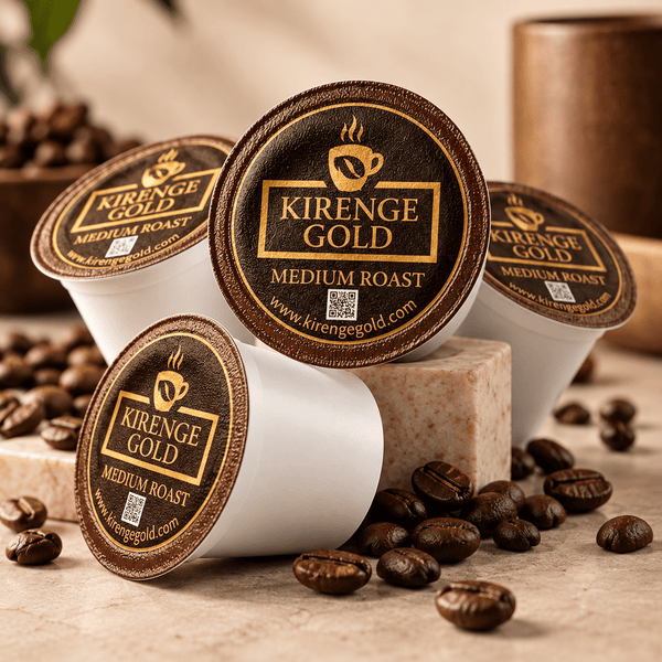 Kirenge Gold Medium Roast Coffee Pods | Keurig® Compatible