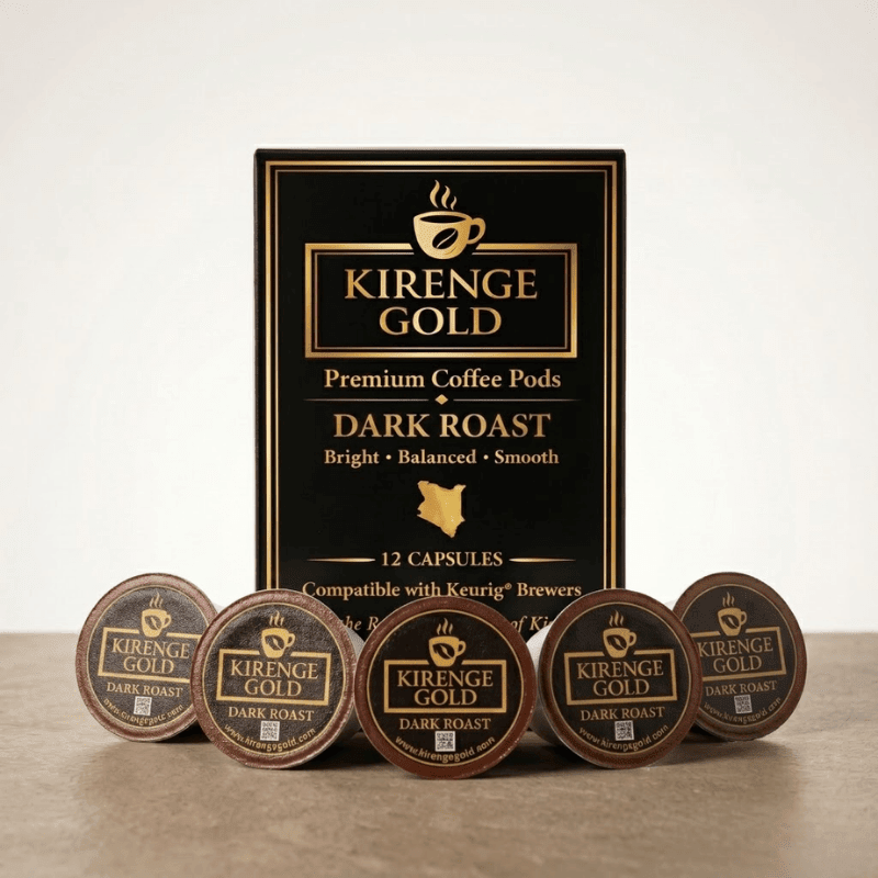 Dark Roast Coffee Pods | Keurig® Compatible - Kirenge Gold LLC
