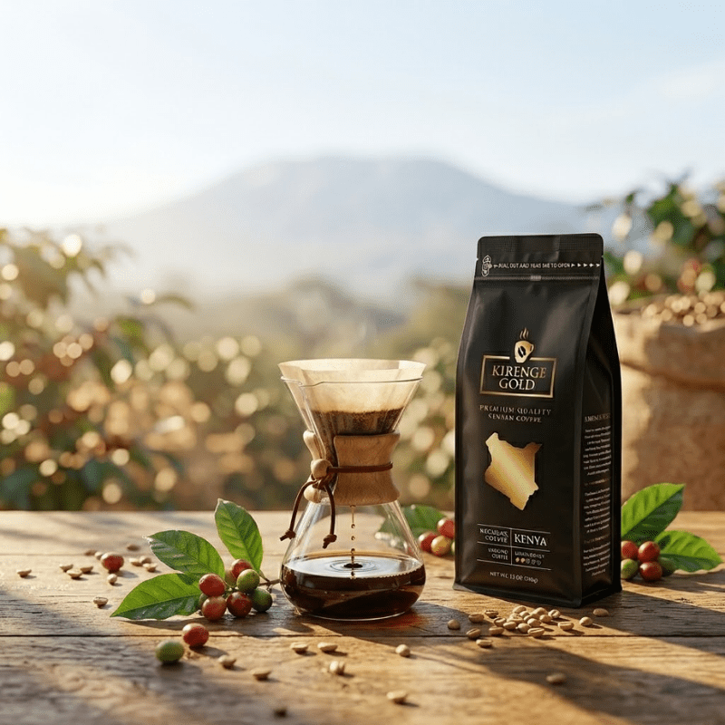 Kenya AA Light Roast Coffee - Kirenge Gold LLC
