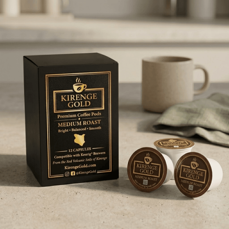 Medium Roast Coffee Pods | Keurig® Compatible - Kirenge Gold LLC