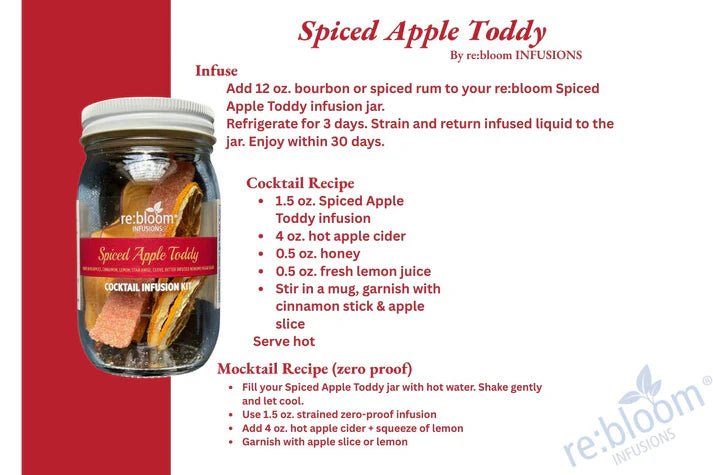 Spiced Apple Toddy Cocktail Infusion Kit - Kirenge Gold LLC
