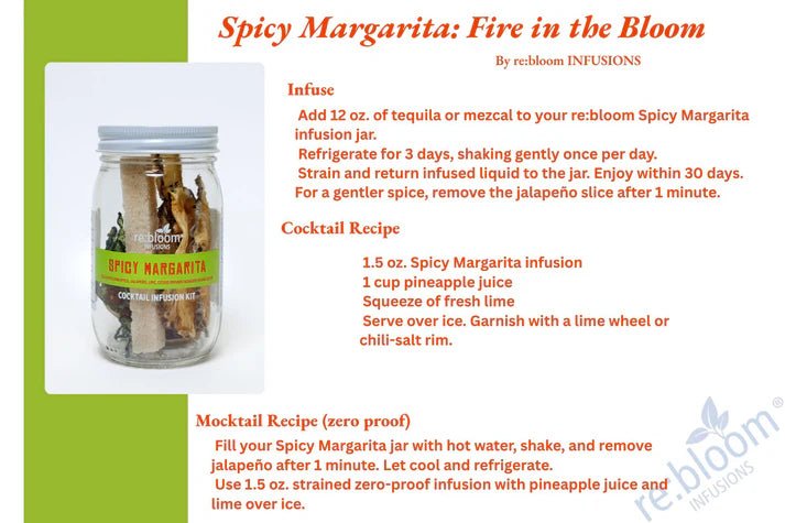 Spicy Margarita Cocktail Infusion Kit - Kirenge Gold LLC