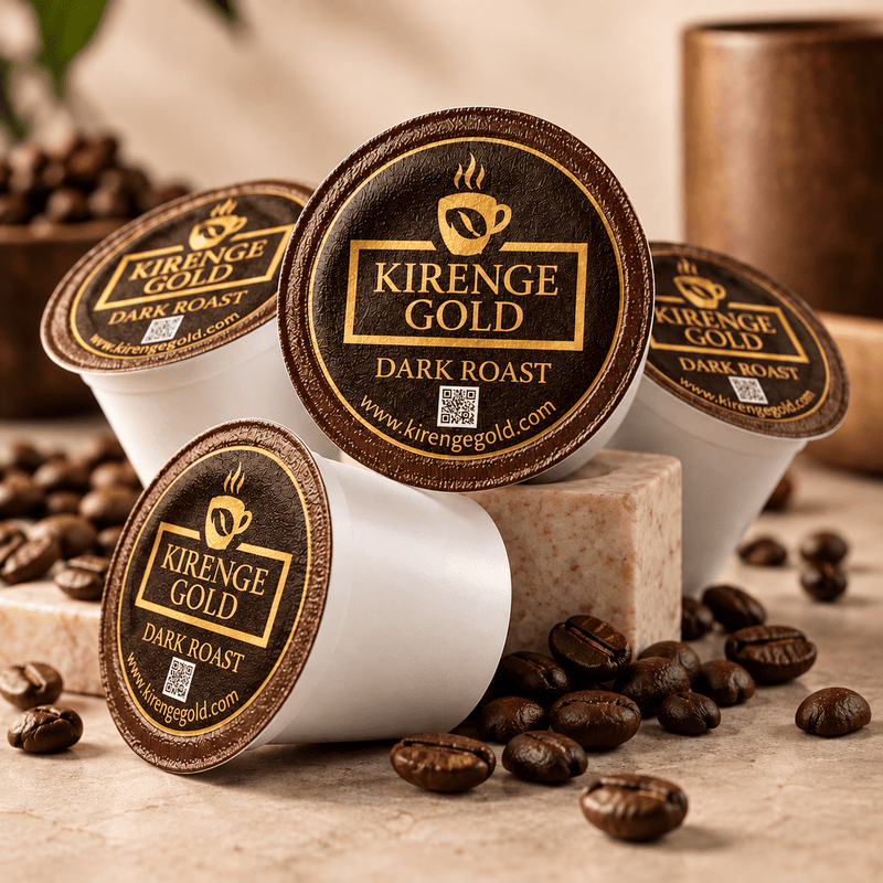Dark Roast Coffee Pods | Keurig® Compatible - Kirenge Gold LLC