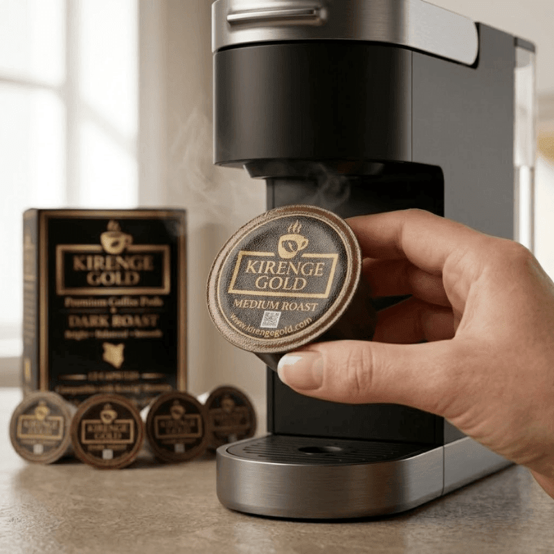Dark Roast Coffee Pods | Keurig® Compatible - Kirenge Gold LLC